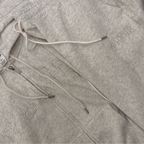 PINK Gray Sweat Suit - Picture 3 of 10